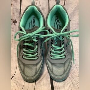 Gdefy Gravity defter Women’s comfort teal gray 8.5 walking athletic shoes‎
